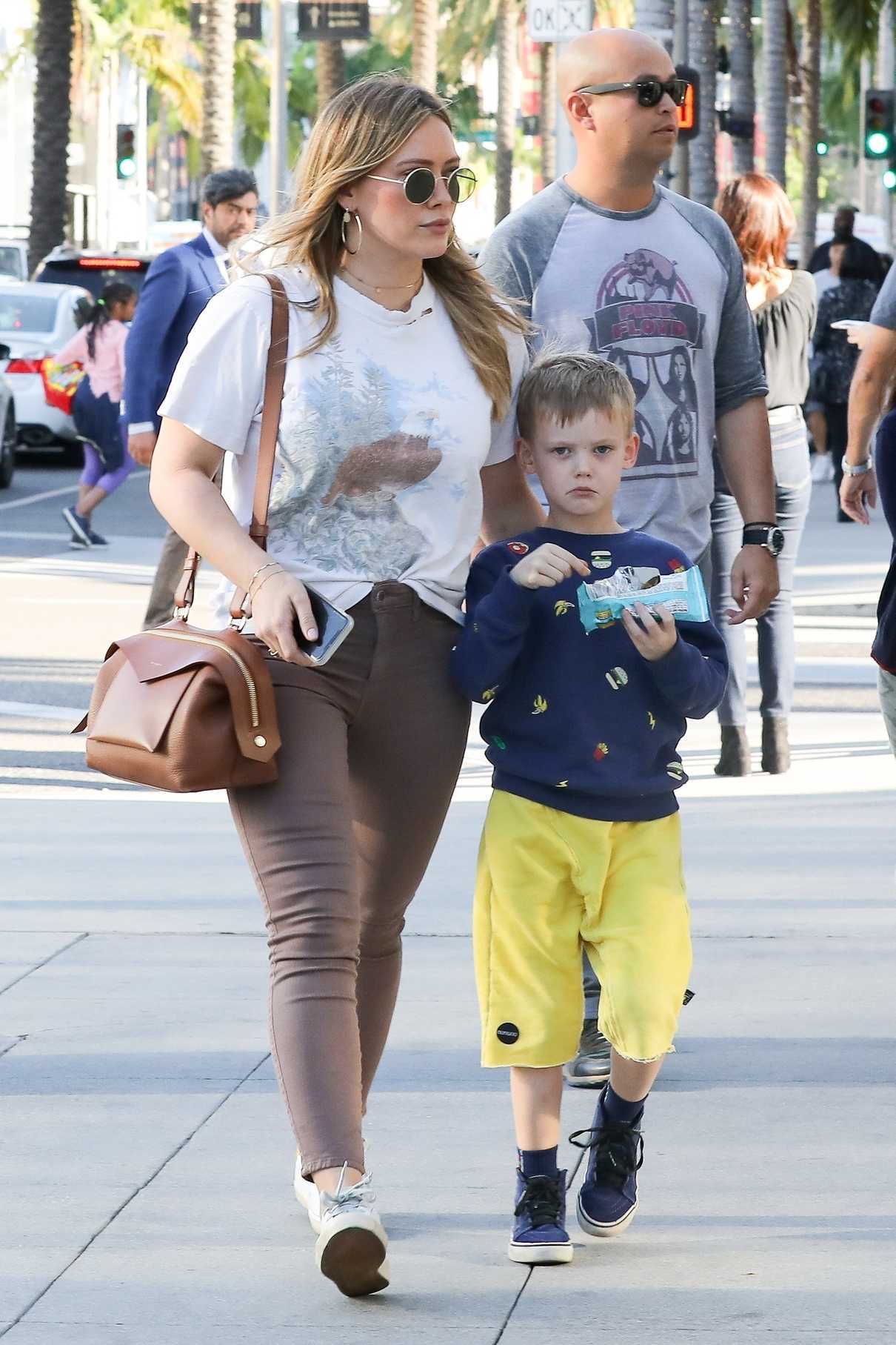 Hilary Duff Was Spotted Out in Beverly Hills with Her Son Luca Comrie 02/18/2018-4