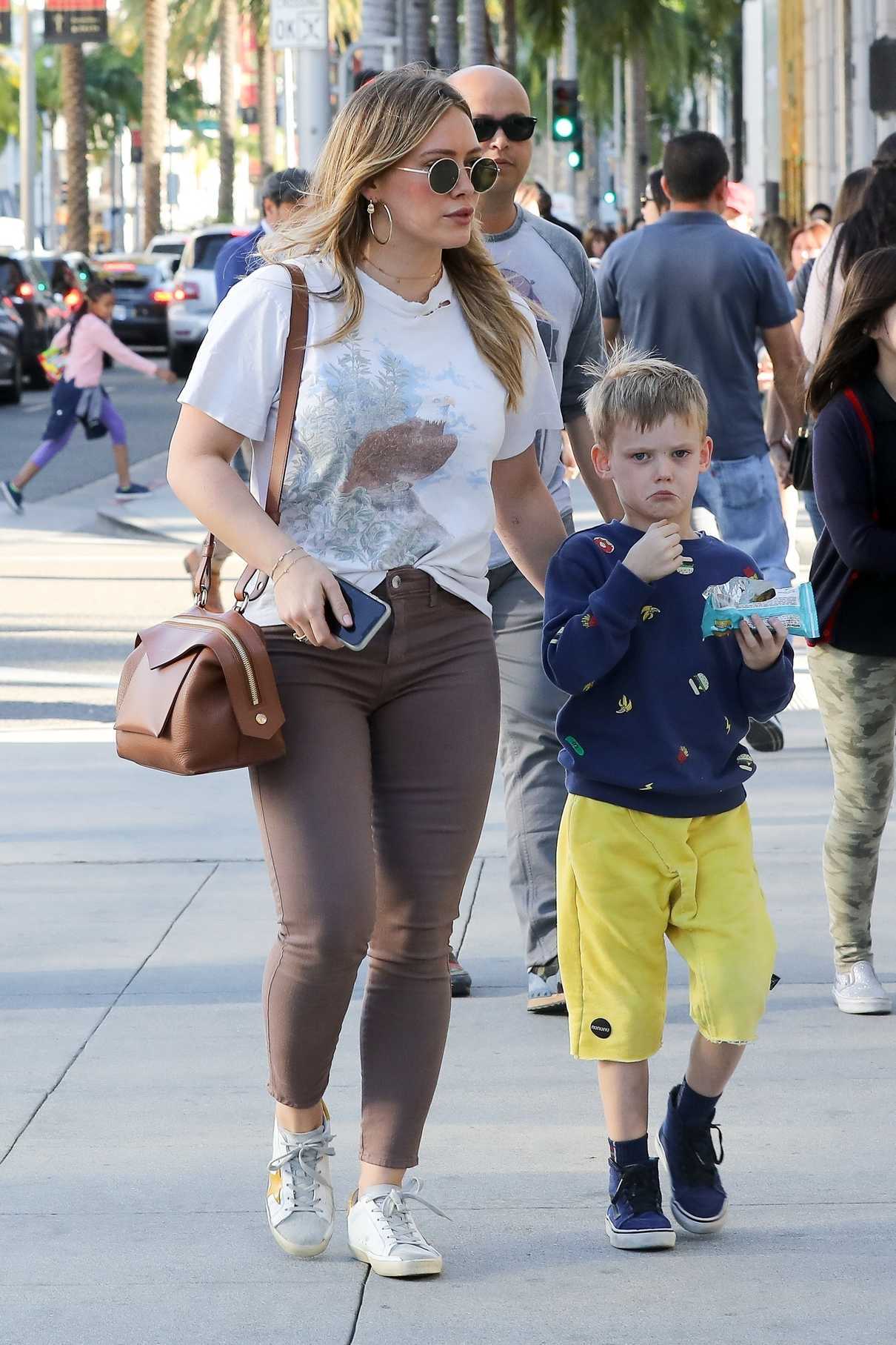 Hilary Duff Was Spotted Out in Beverly Hills with Her Son Luca Comrie 02/18/2018-5