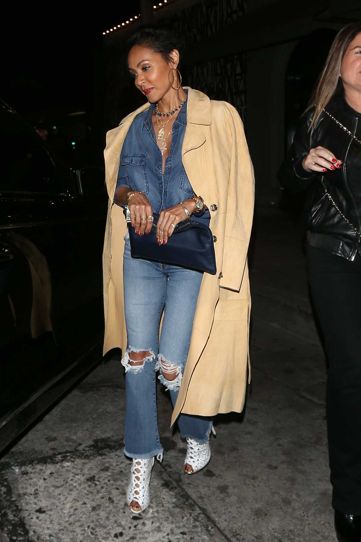 Jada Pinkett Smith Leaves Craig's Restaurant in West Hollywood 02/03/2018-5
