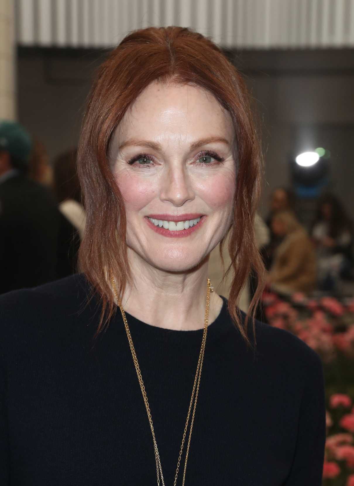 Julianne Moore at the Tory Burch Fashion Show During New York Fashion Week in New York City 02/09/2018-3