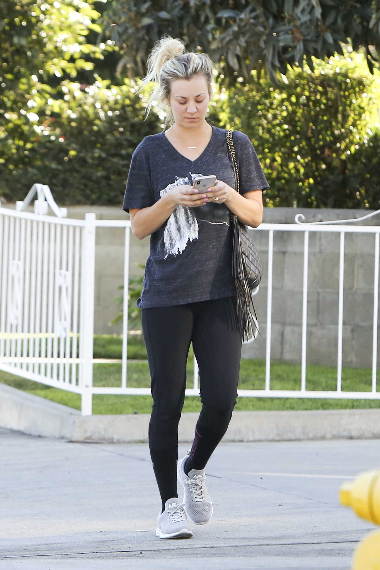 Kaley Cuoco Leaves a Office Building in Los Angeles 02/06/2018-2