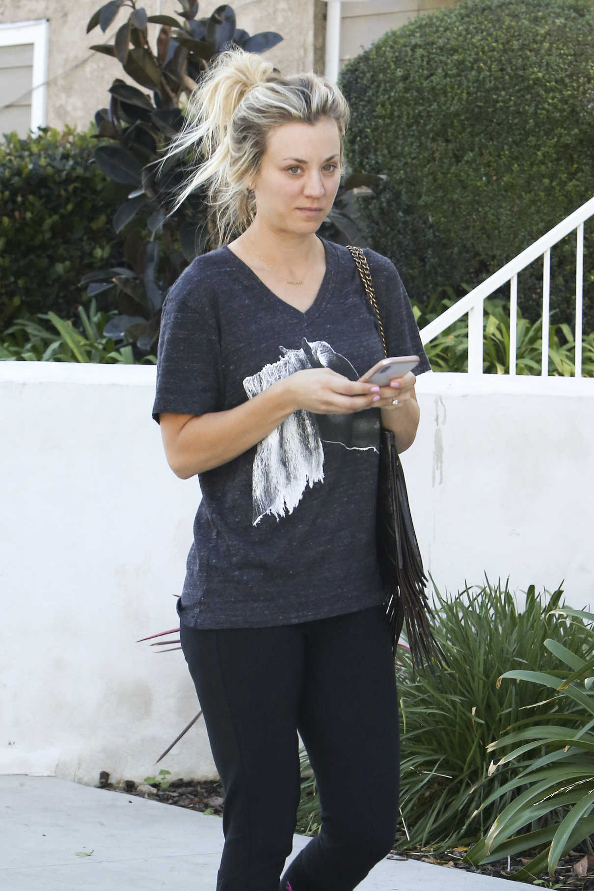 Kaley Cuoco Leaves a Office Building in Los Angeles 02/06/2018-3