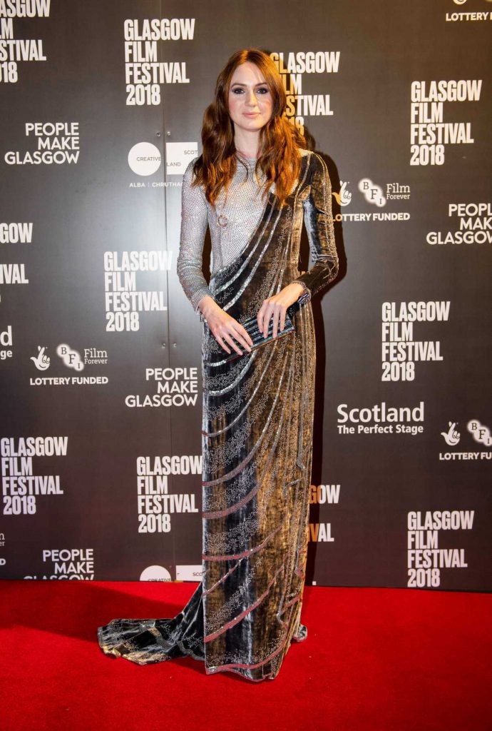Karen Gillan at The Party's Just Beginning Premiere During the Glasgow Film Festival in Scotland 02/24/2018-1