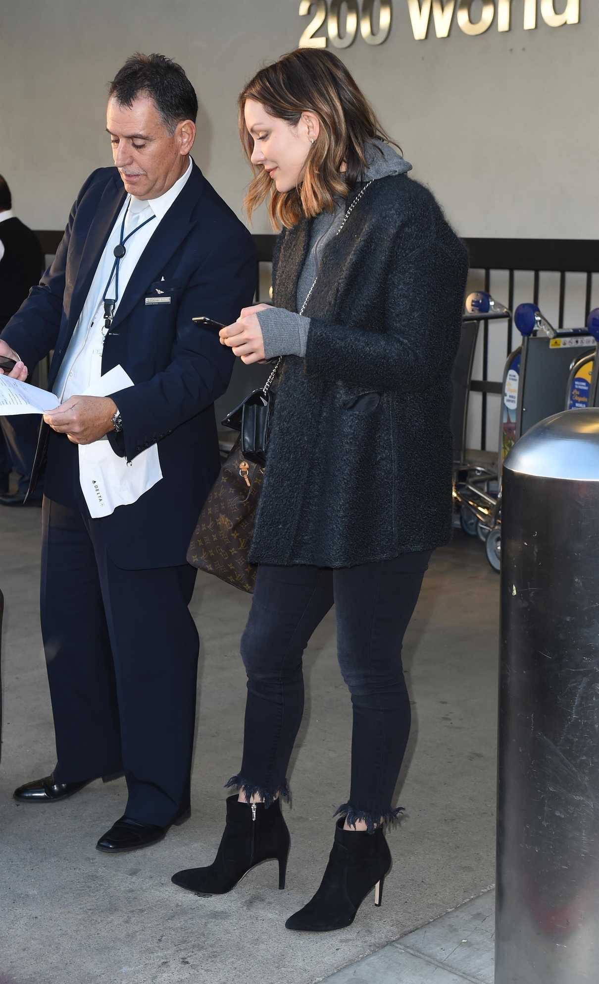Katharine McPhee at LAX Airport in Los Angeles 02/19/2018-3