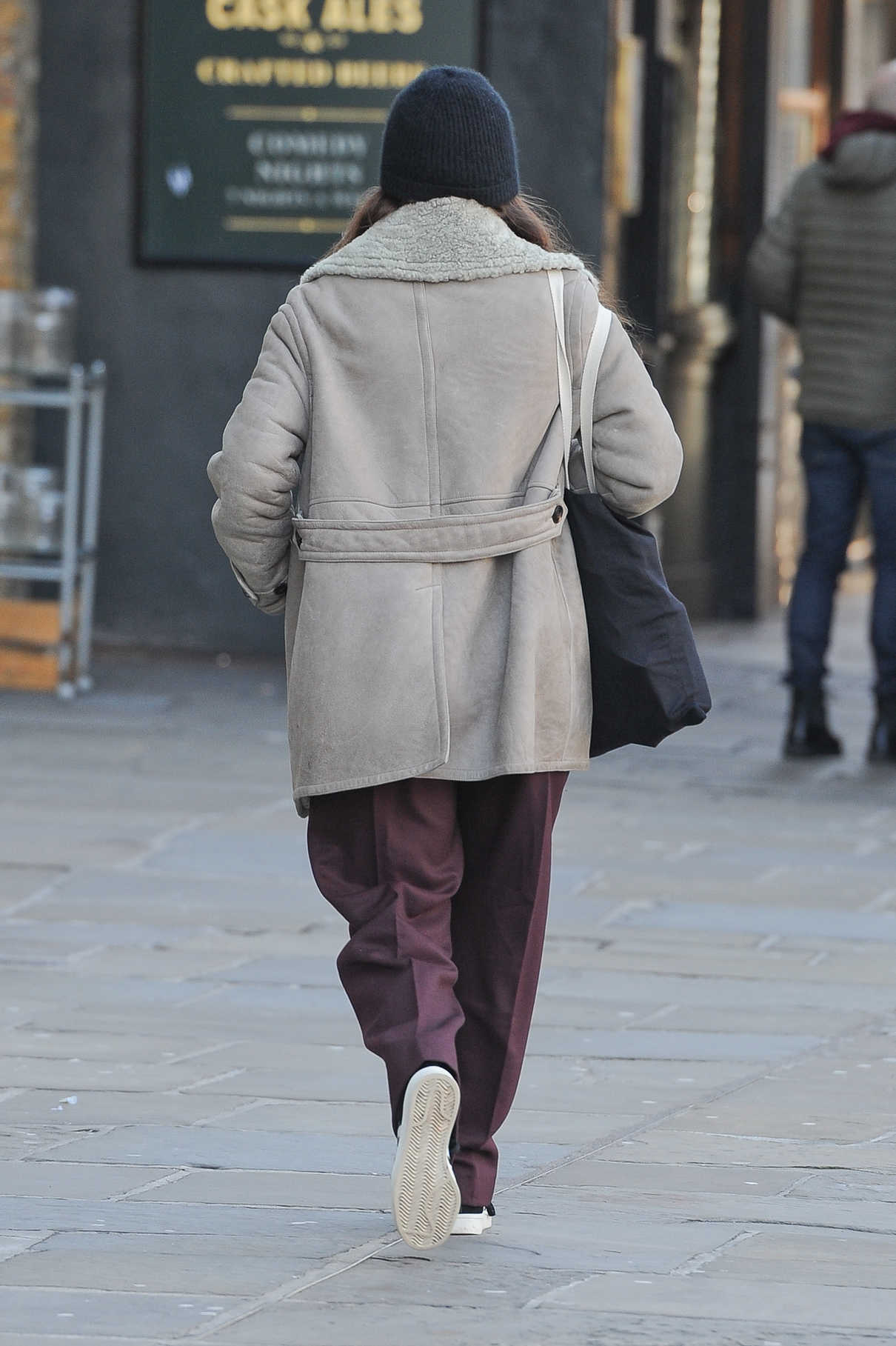Keira Knightley Wears a Burberry Coat in North London 02/03/2018-5