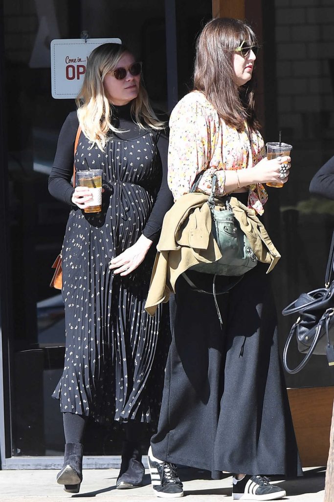 Kirsten Dunst Leaves the McConnell's Fine Ice Cream Shop with a Friend in Studio City 02/24/2018-1