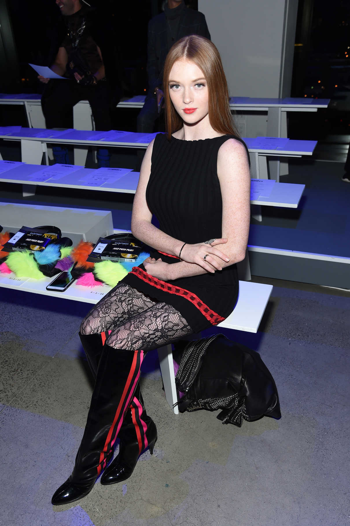 Larsen Thompson at the Jeremy Scott Fashion Show During New York Fashion Week in New York City 02/08/2018-2