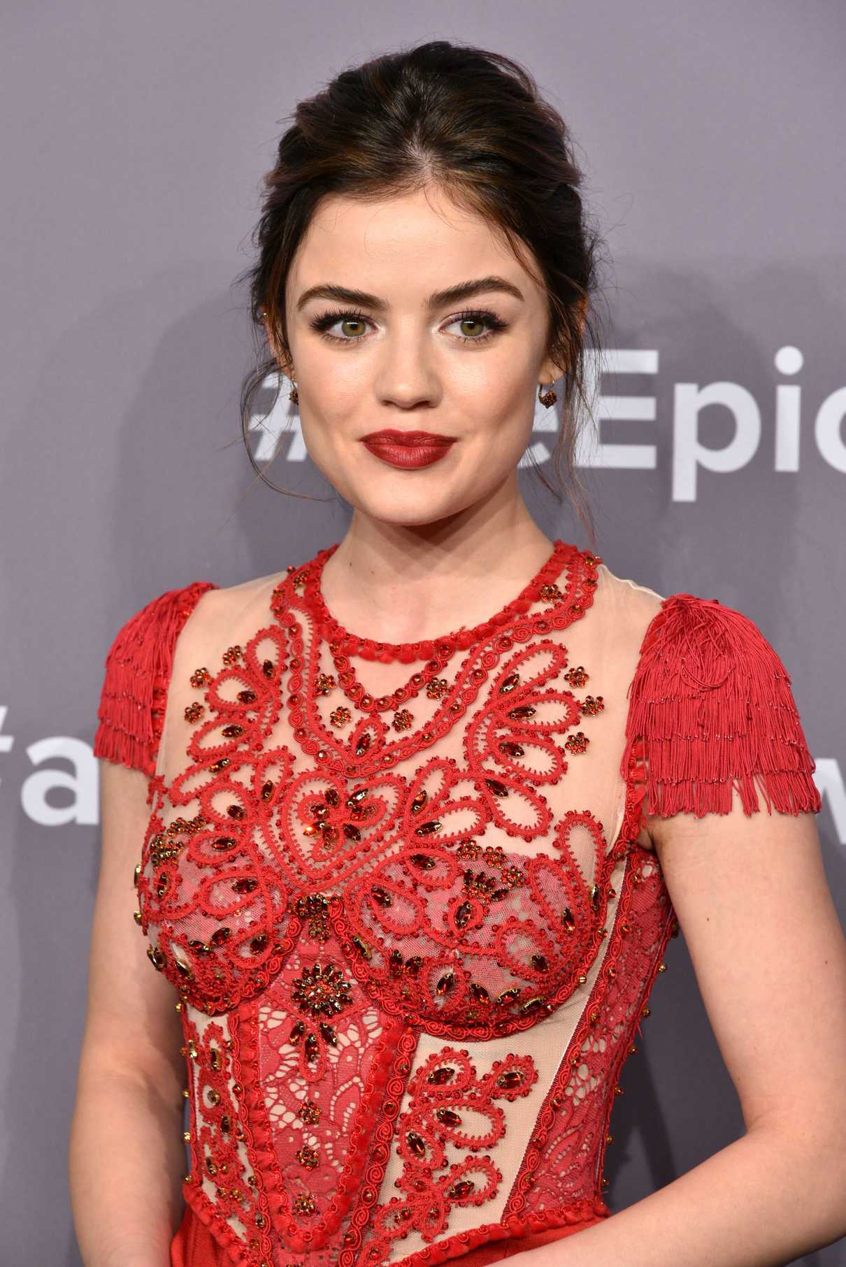 Lucy Hale at 2018 amfAR Gala New York at Cipriani Wall Street in New York City 02/07/2018-4