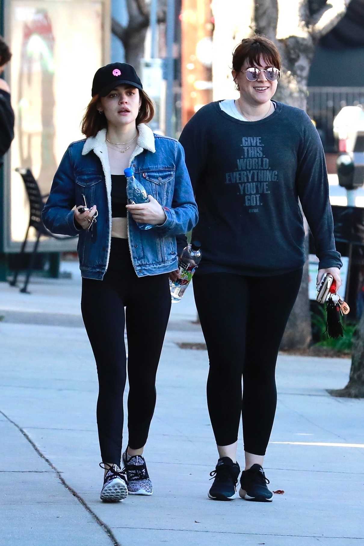 Lucy Hale Hits the Gym in Studio City 02/18/2018-4