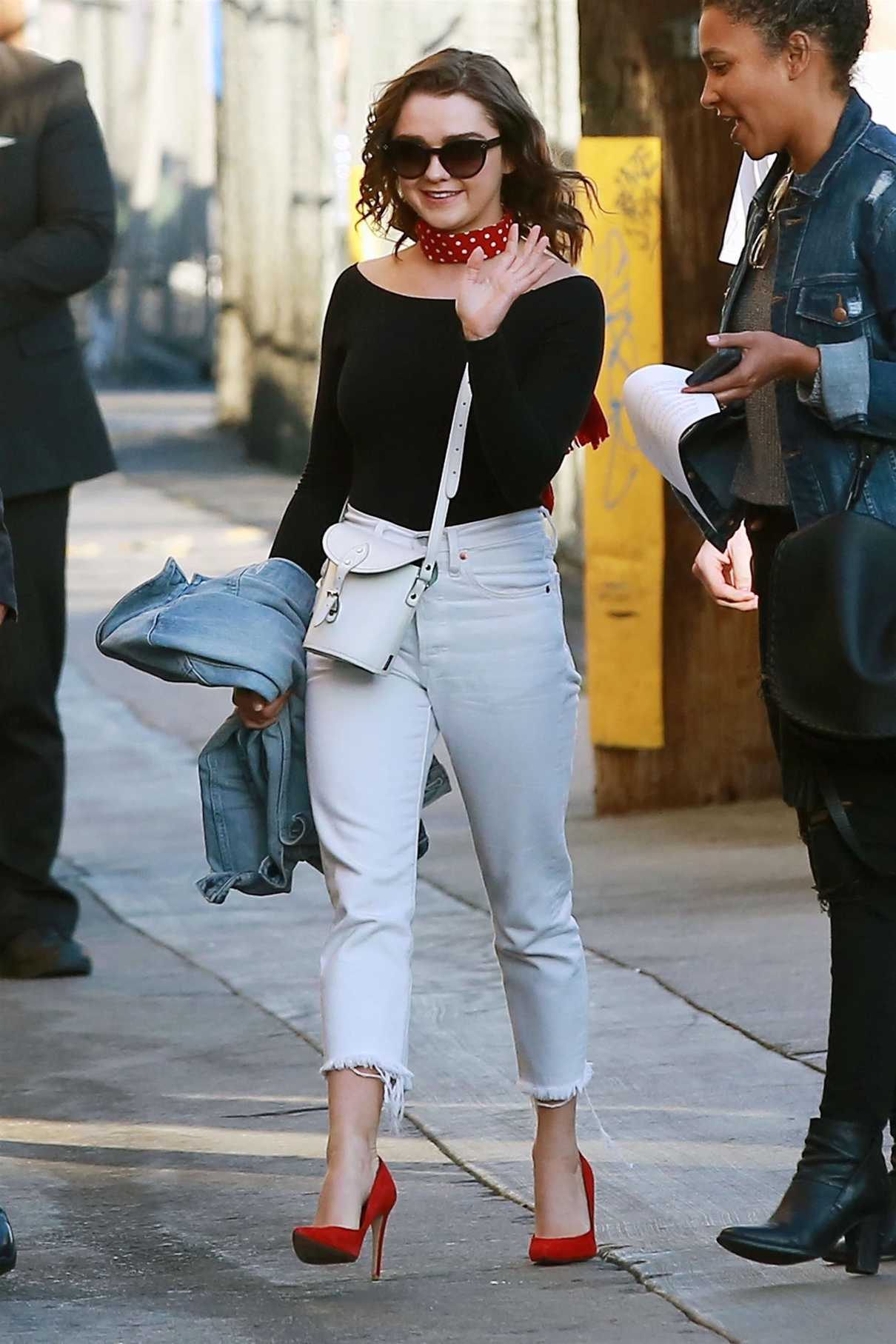 Maisie Williams Arrives on Jimmy Kimmel Live! in Hollywood 02/20/2018-2