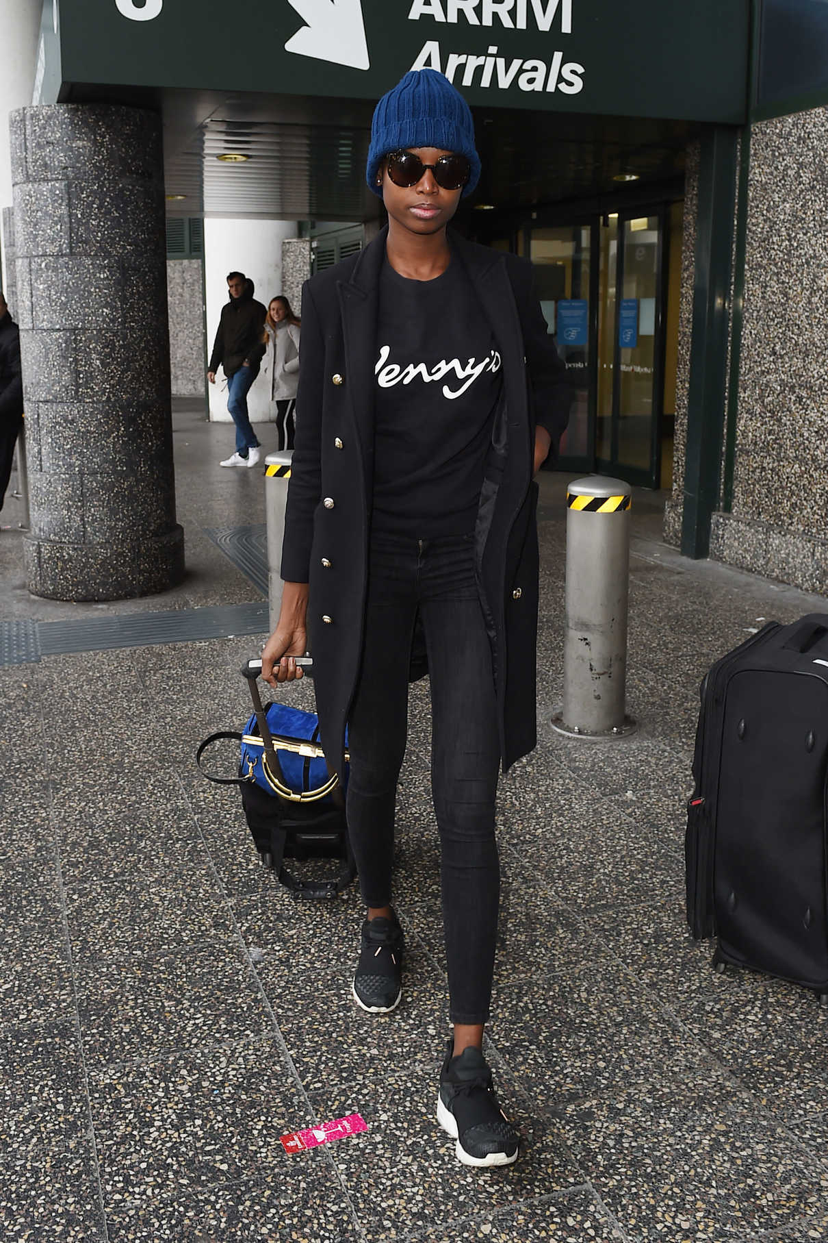 Maria Borges Arrives at Malpensa Airport in Milan 02/20/2018-4