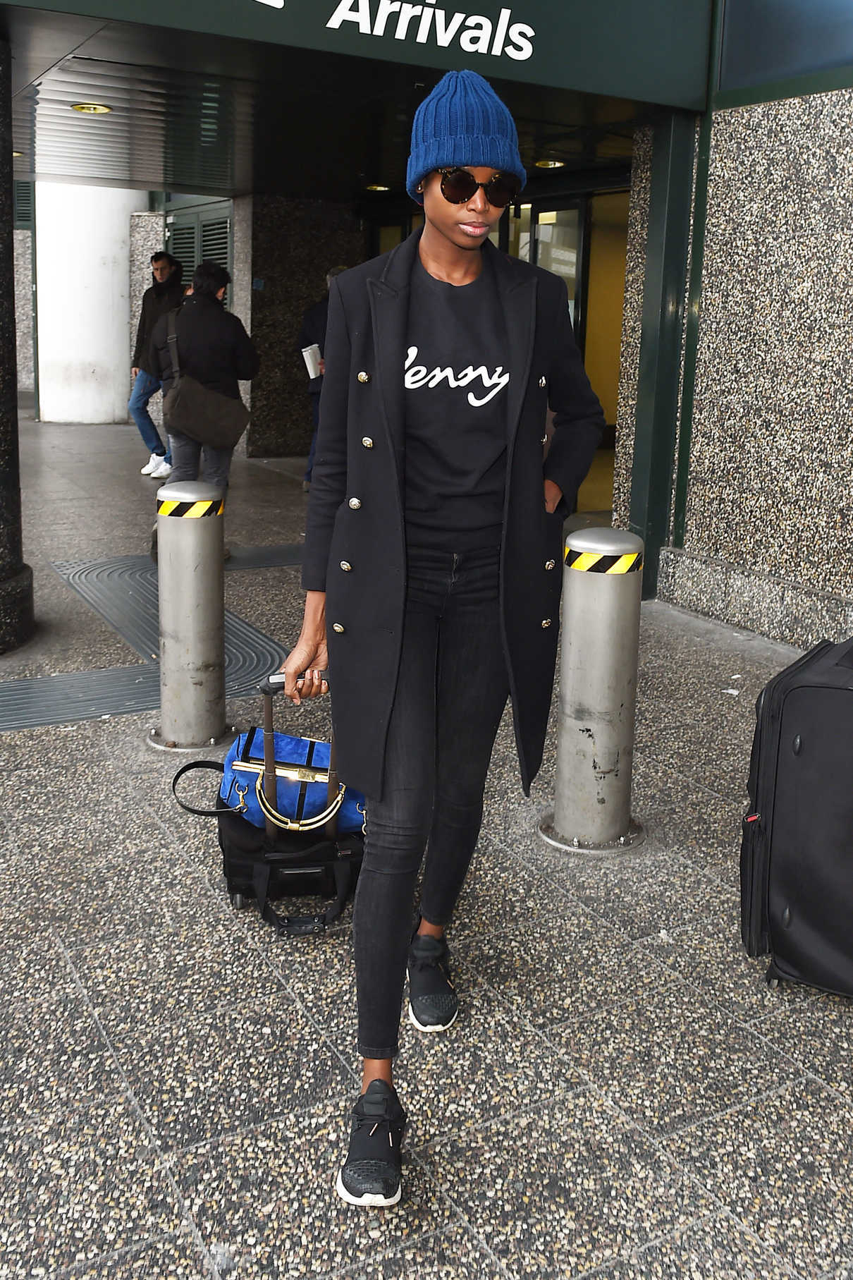 Maria Borges Arrives at Malpensa Airport in Milan 02/20/2018-5