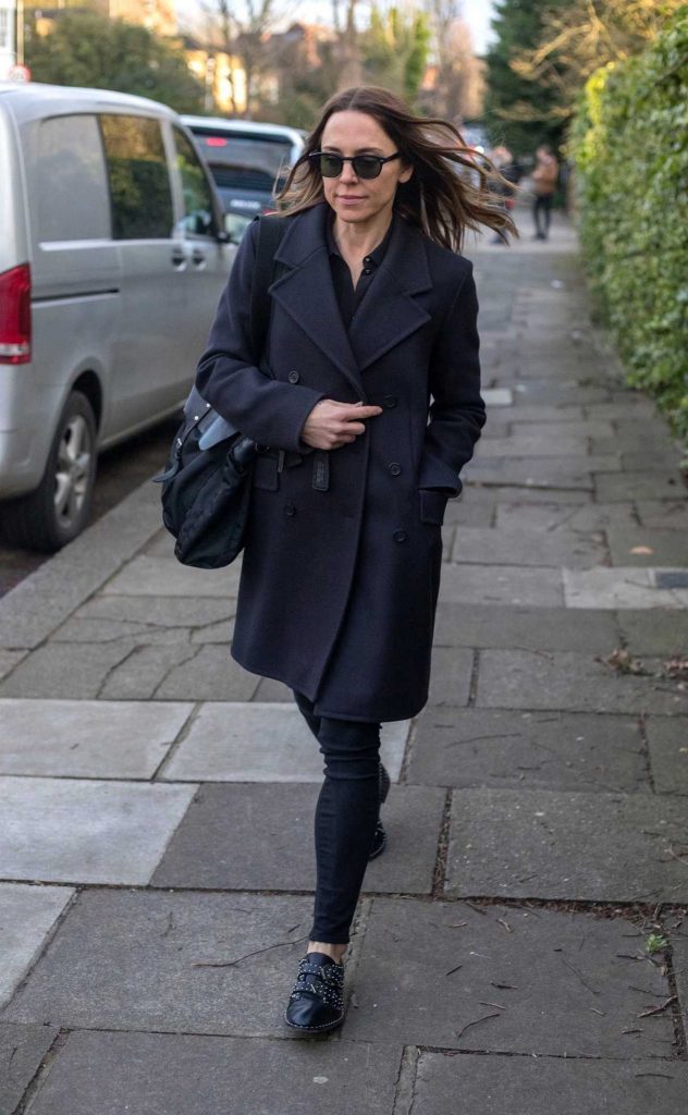 Melanie Chisholm Arrives at Geri Halliwell's home in London 02/02/2018-1