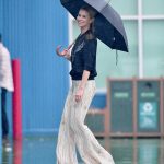 Niki Taylor Gets Caught in the Rain in New York City 02/10/2018