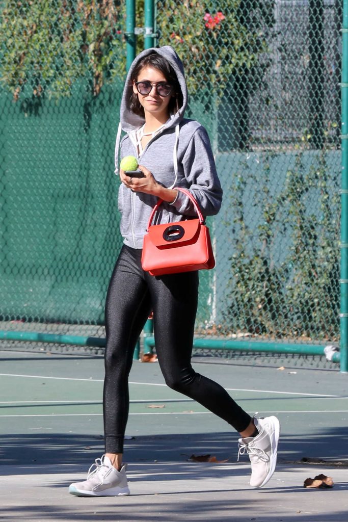 Nina Dobrev Was Spotted at the Dog Park with a Friend in LA 02/03/2018-1