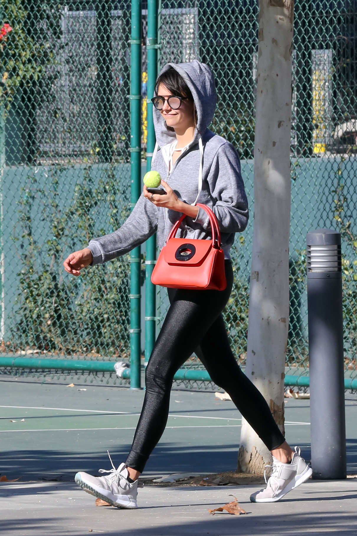 Nina Dobrev Was Spotted at the Dog Park with a Friend in LA 02/03/2018-2