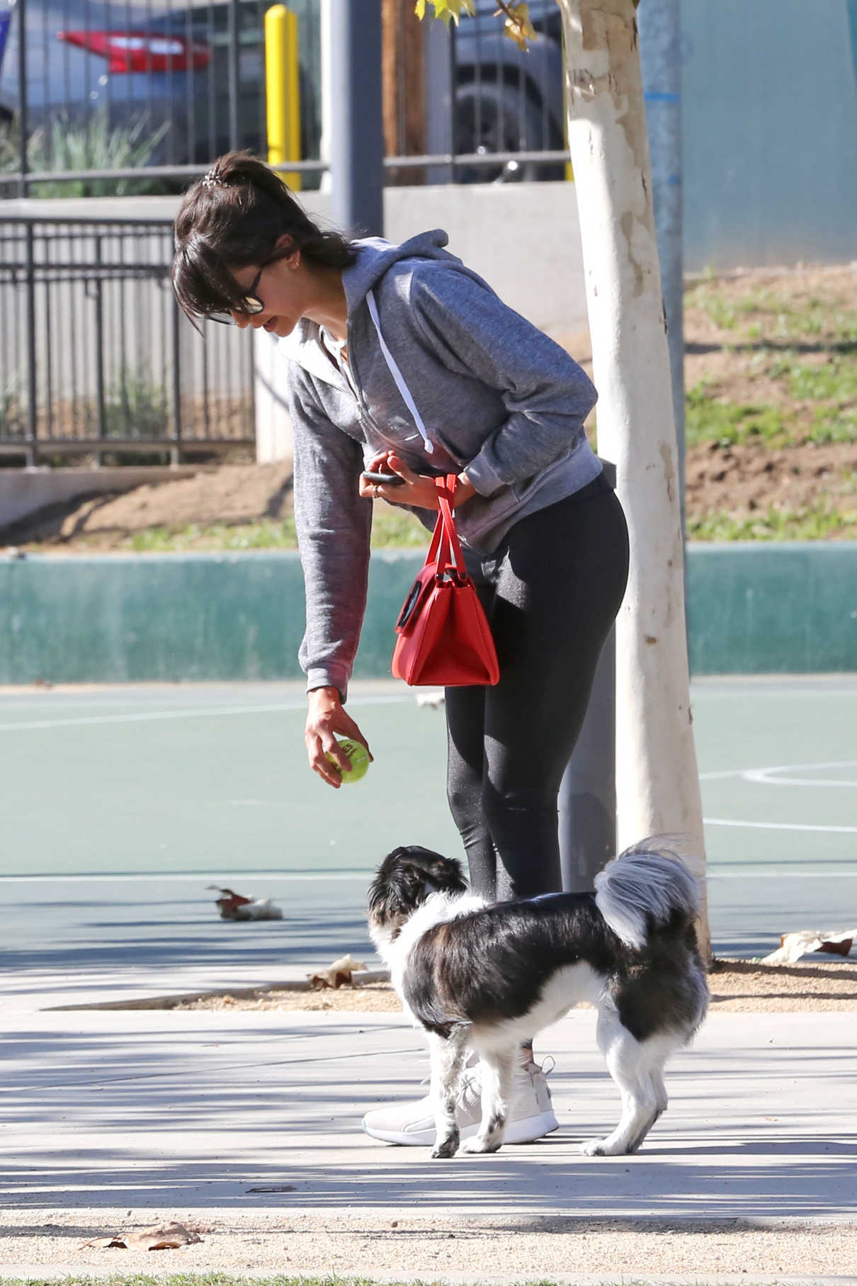 Nina Dobrev Was Spotted at the Dog Park with a Friend in LA 02/03/2018-4