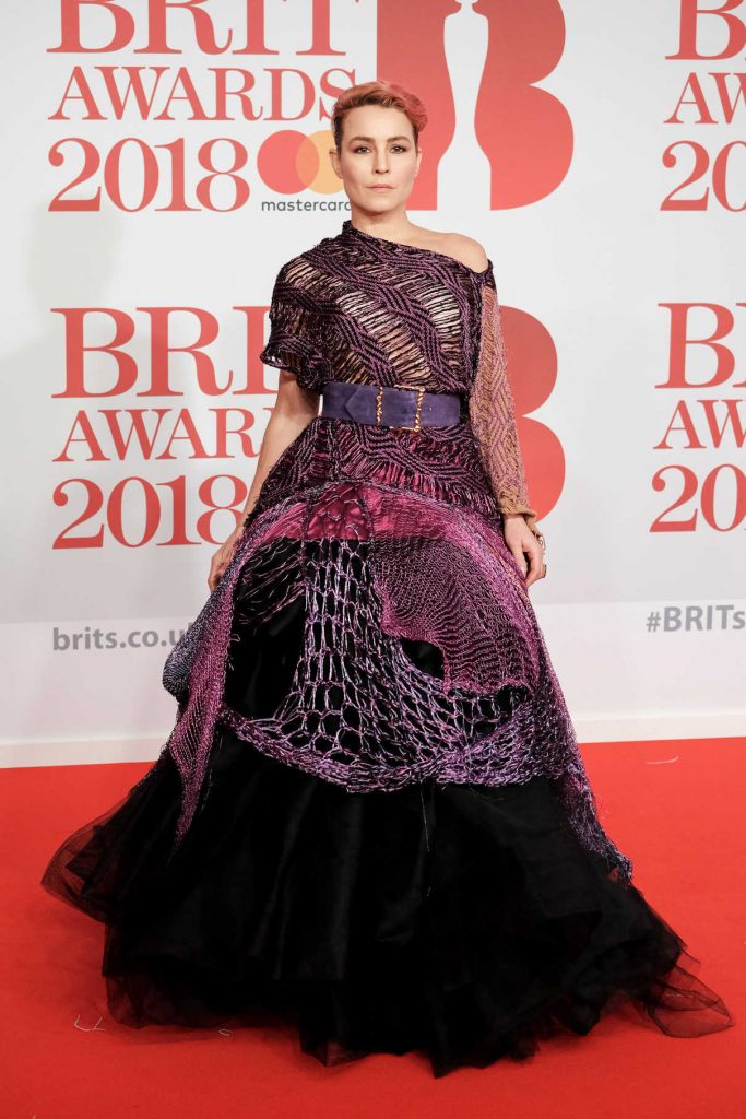 Noomi Rapace Attends the 2018 Brit Awards at the O2 Arena in London 02/21/2018-1