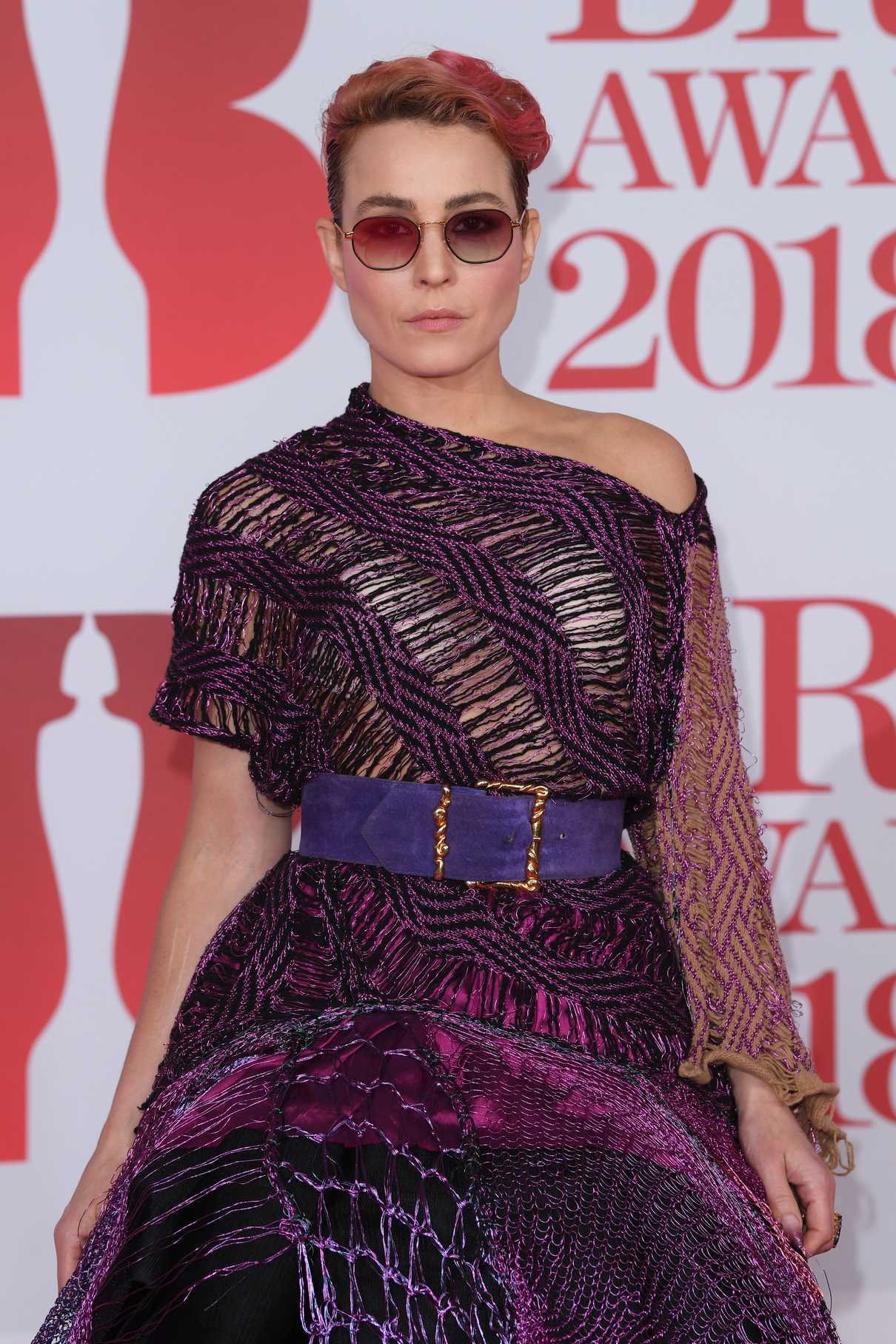 Noomi Rapace Attends the 2018 Brit Awards at the O2 Arena in London 02/21/2018-5