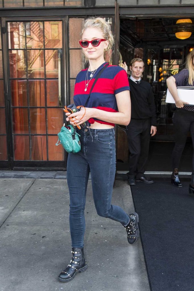 Sophie Turner Leaves Her Hotel in New York City 02/21/2018-1