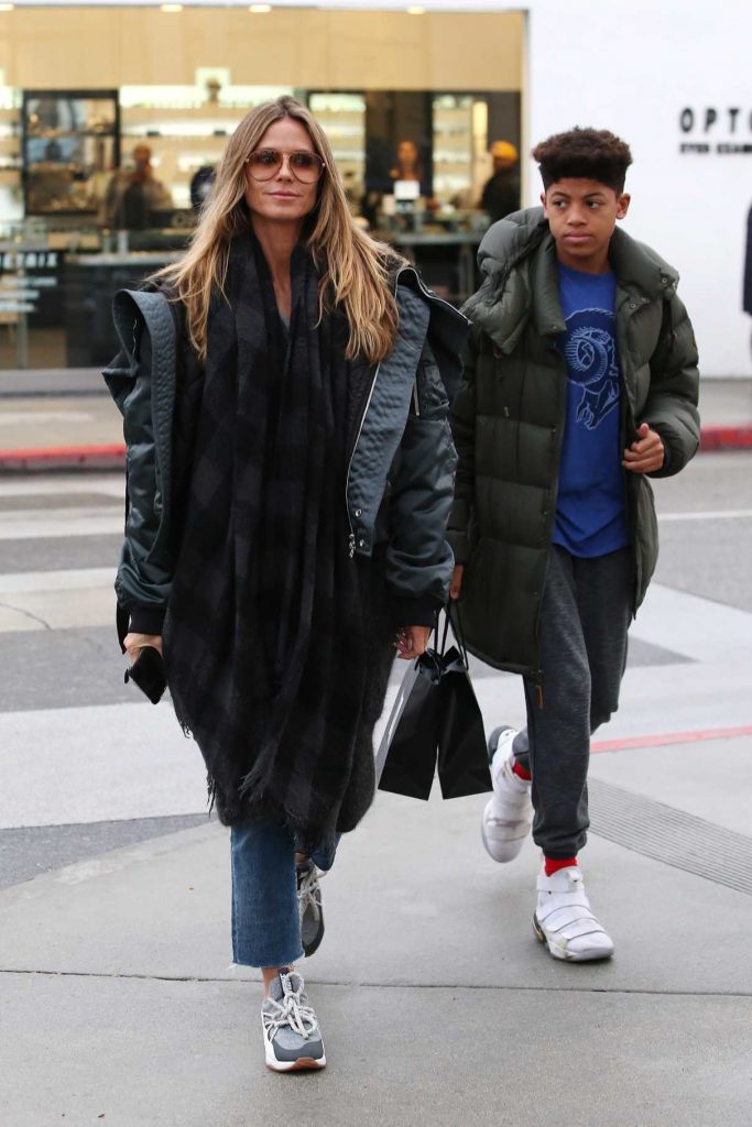 Heidi Klum Goes Shopping with Her Oldest Son Henry in Beverly Hills 03