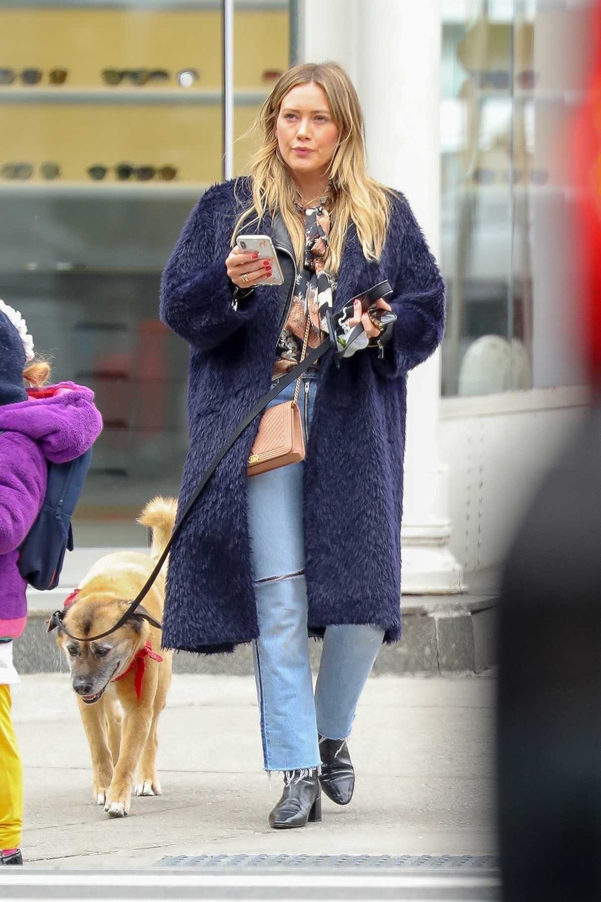 Hilary Duff Was Seen Out with Her Dog Lucy in NY 03/26/2018-3