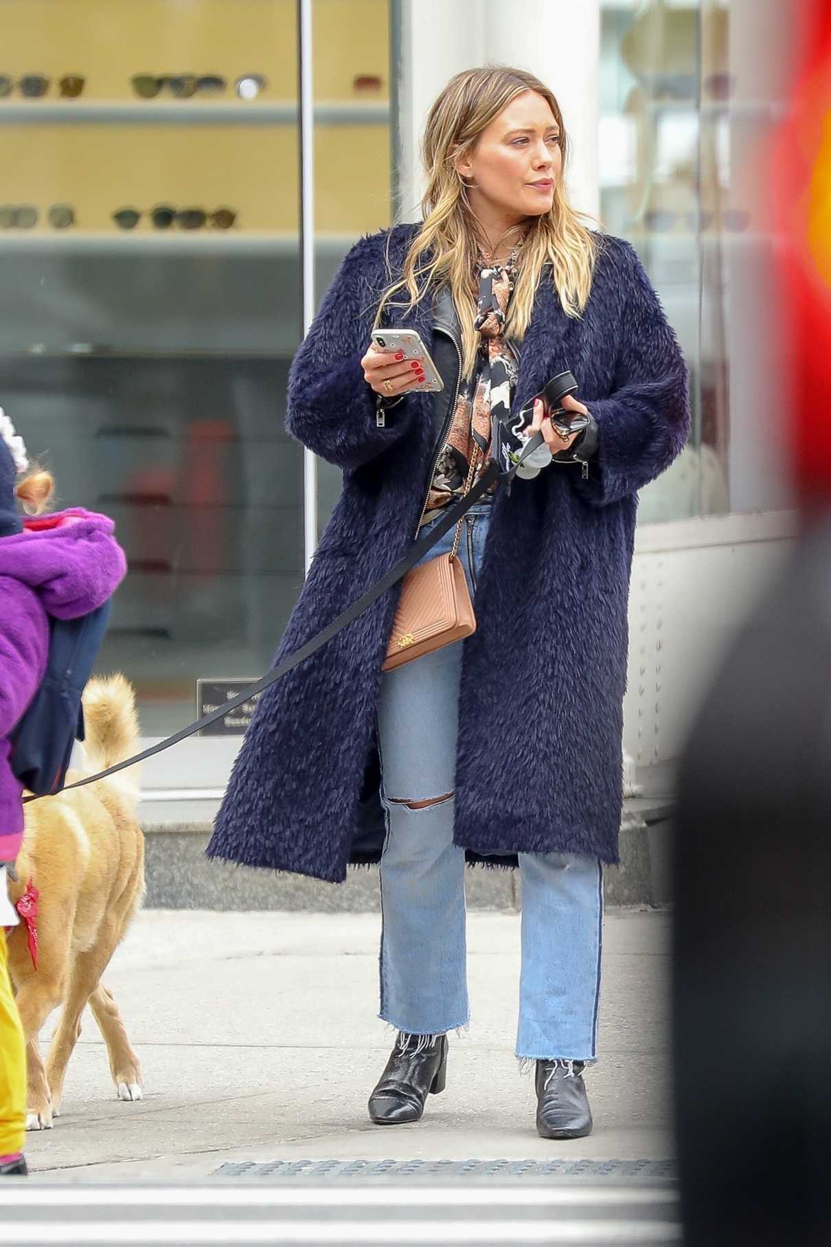 Hilary Duff Was Seen Out with Her Dog Lucy in NY 03/26/2018-4