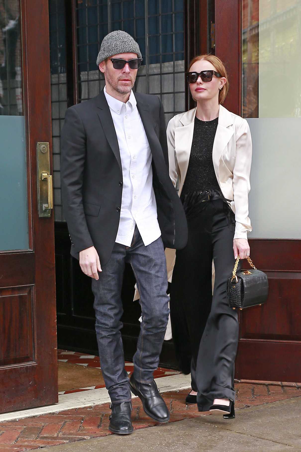 Kate Bosworth with Her Husband Checking Out of the Greenwich Hotel in NYC 03/08/2018-4