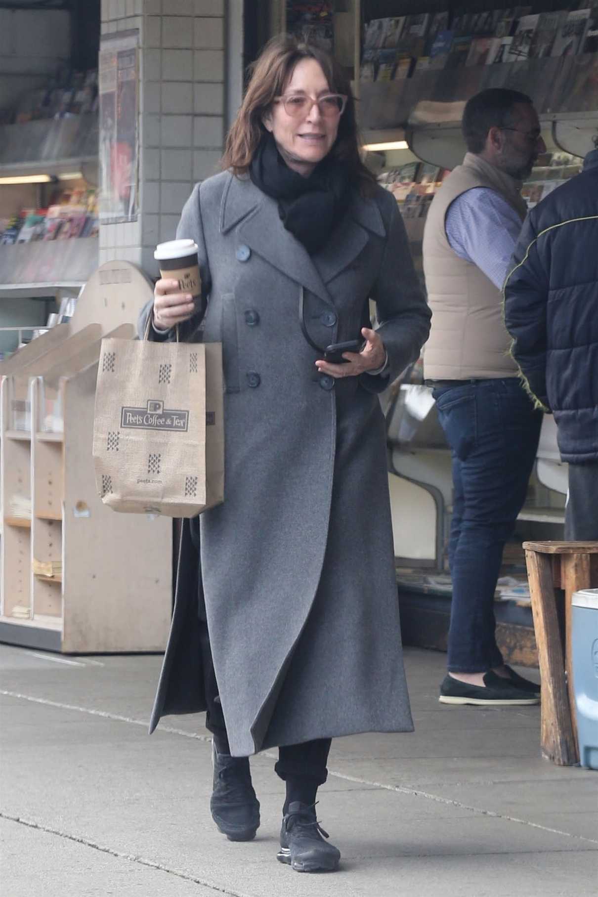 Katey Sagal Makes a Morning Coffee Run to Peet's Coffee in Beverly Hills 02/28/2018-2