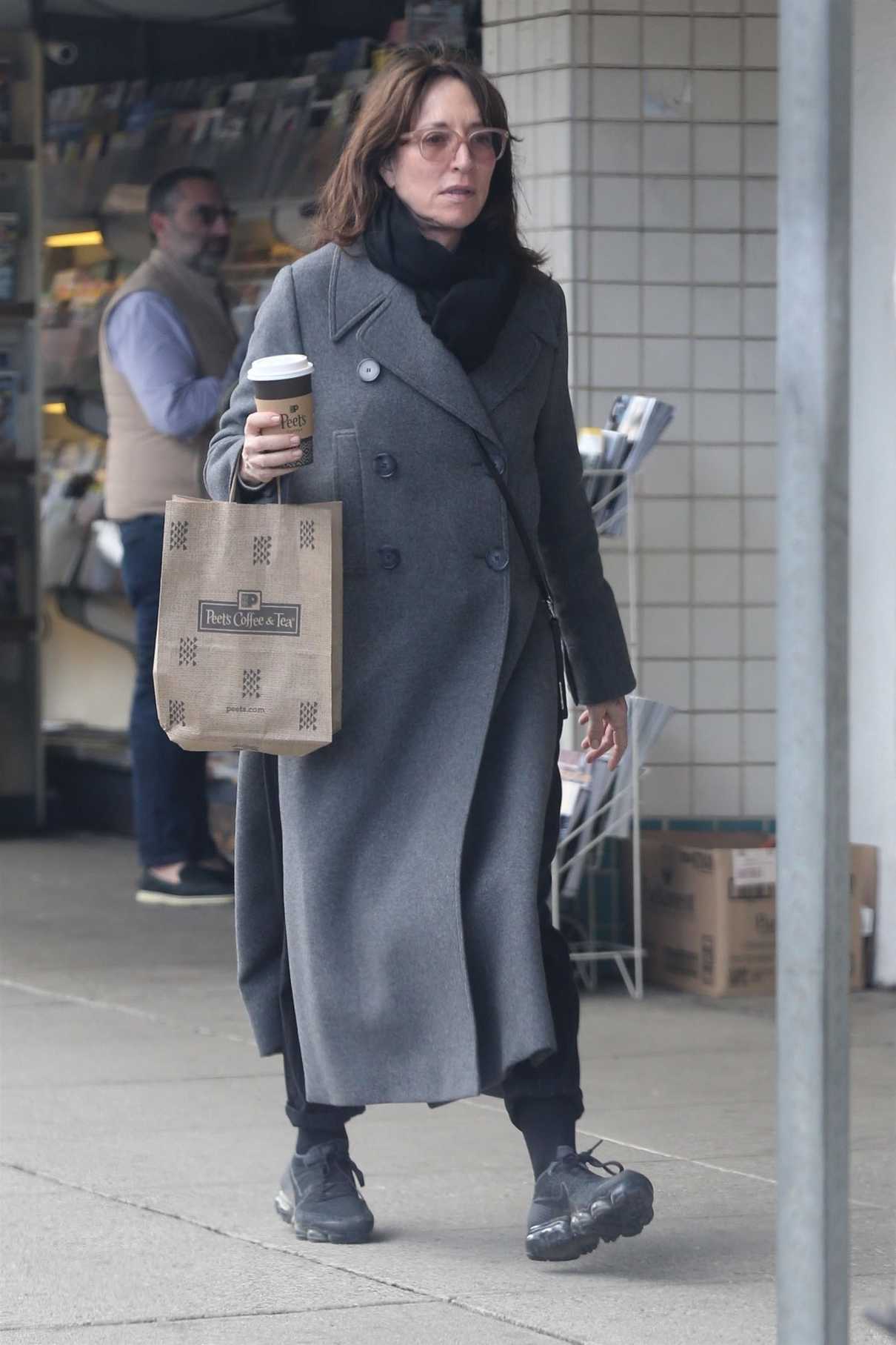 Katey Sagal Makes a Morning Coffee Run to Peet's Coffee in Beverly Hills 02/28/2018-4