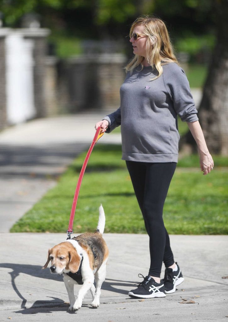 Kirsten Dunst Walks Her Dogs with Fiancée Jesse Plemons in Los Angeles 03/24/2018-1