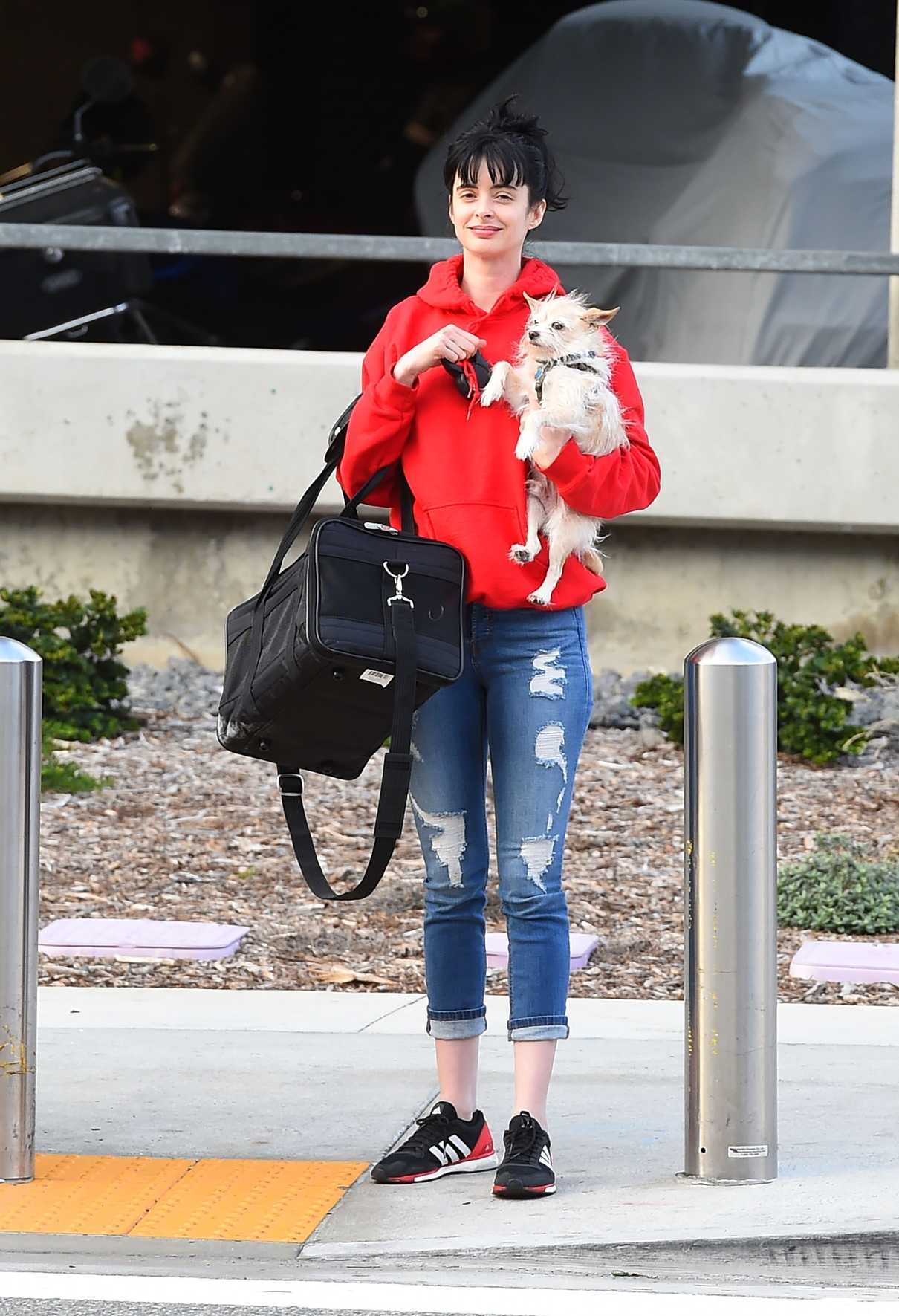 Krysten Ritter Was Spotted with Her Dog at LAX Airport in LA 03/16/2018-2