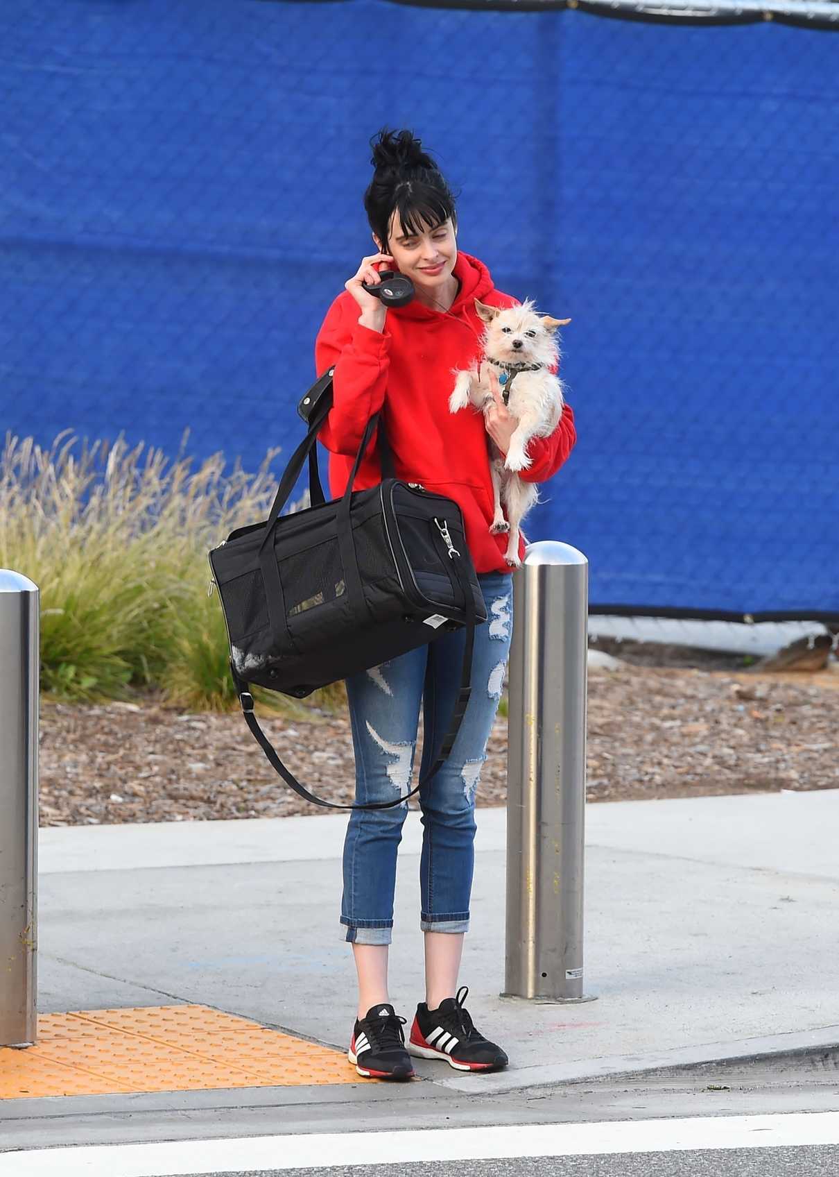 Krysten Ritter Was Spotted with Her Dog at LAX Airport in LA 03/16/2018-3