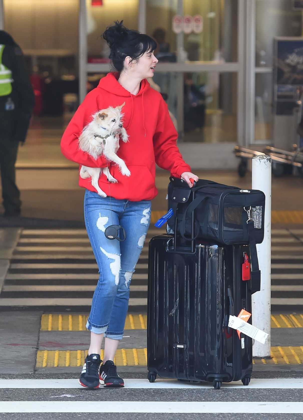 Krysten Ritter Was Spotted with Her Dog at LAX Airport in LA 03/16/2018-4