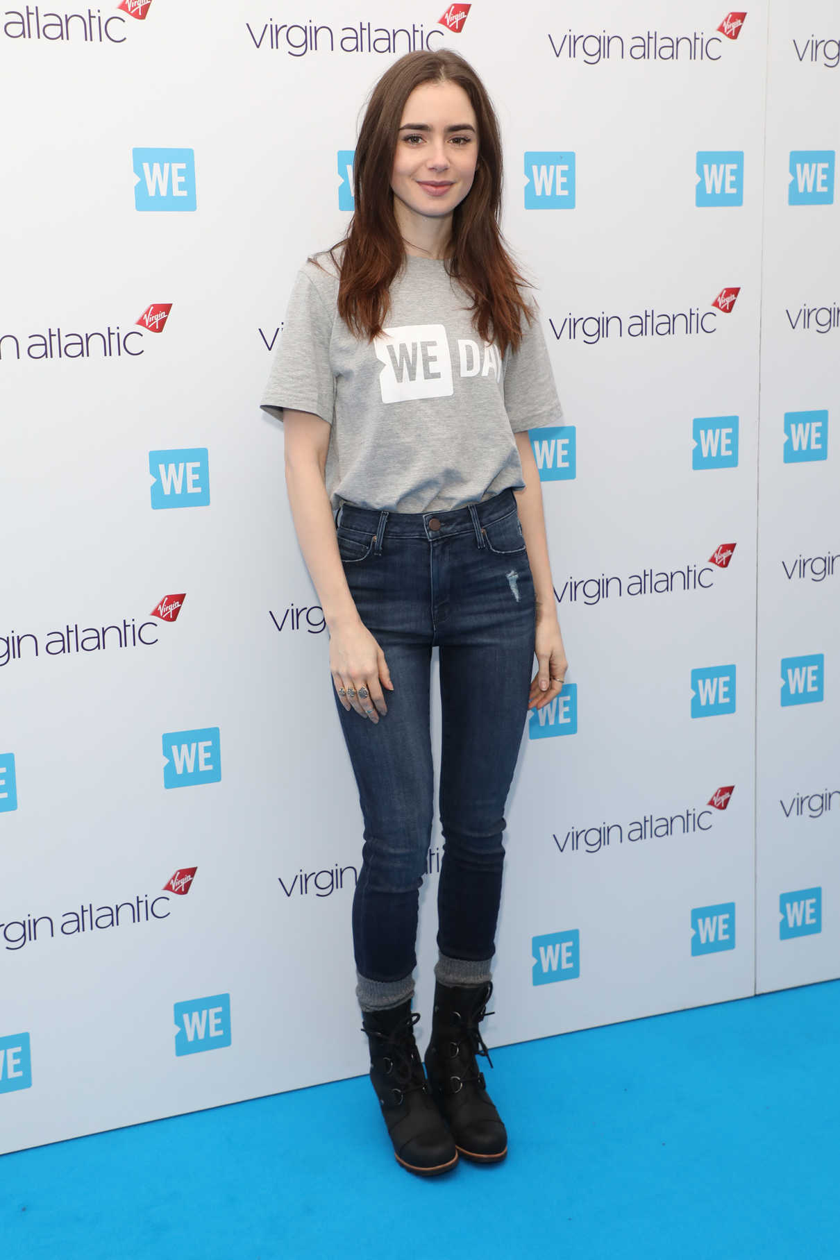 Lily Collins at WE Day on Wembley Arena in London 03/07/2018-2