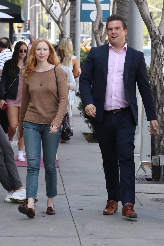 Molly Quinn Out for Lunch at Wally's in Beverly Hills 03/30/2018-1