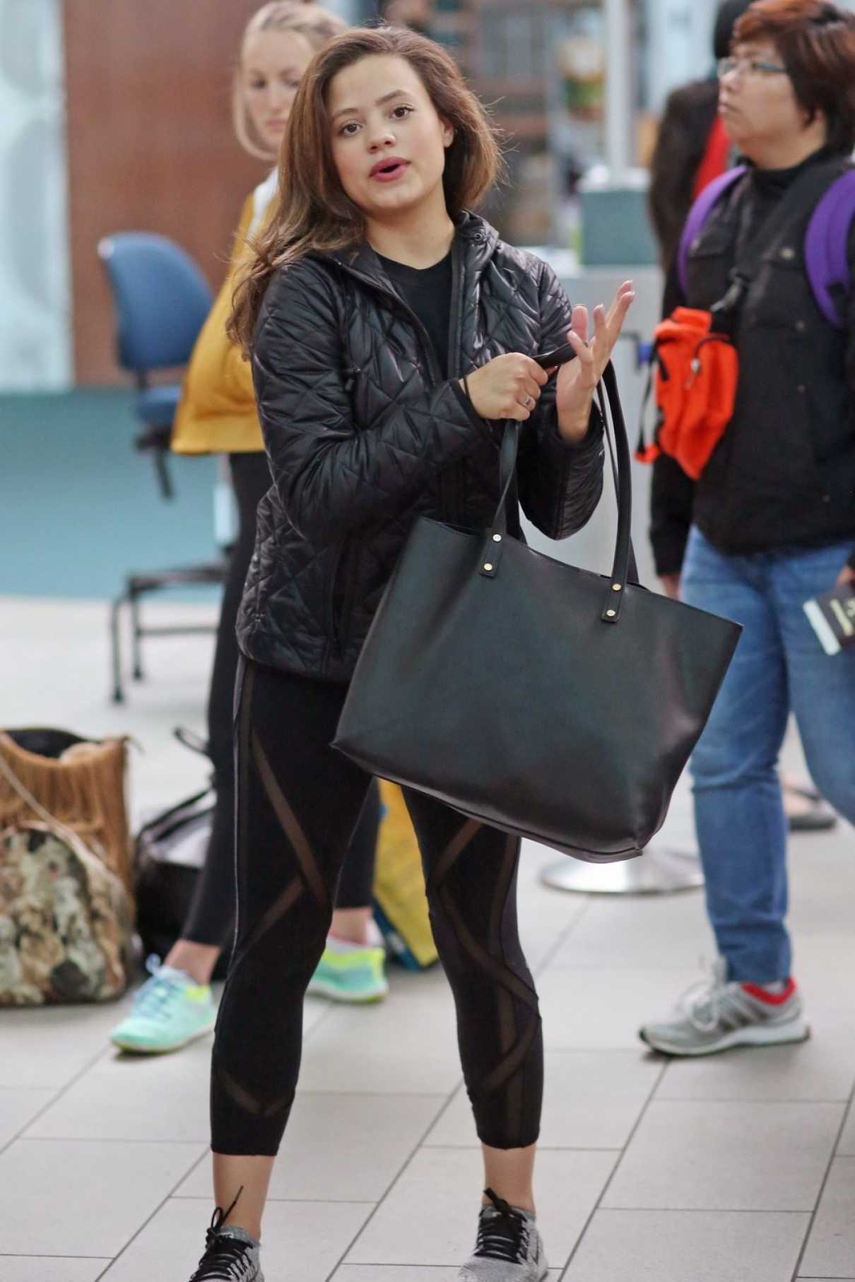 Sarah Jeffery Arrives in Vancouver 03/12/2018-2