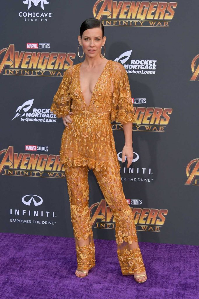 Evangeline Lilly at Avengers: Infinity War Premiere in Los Angeles 04/23/2018-1
