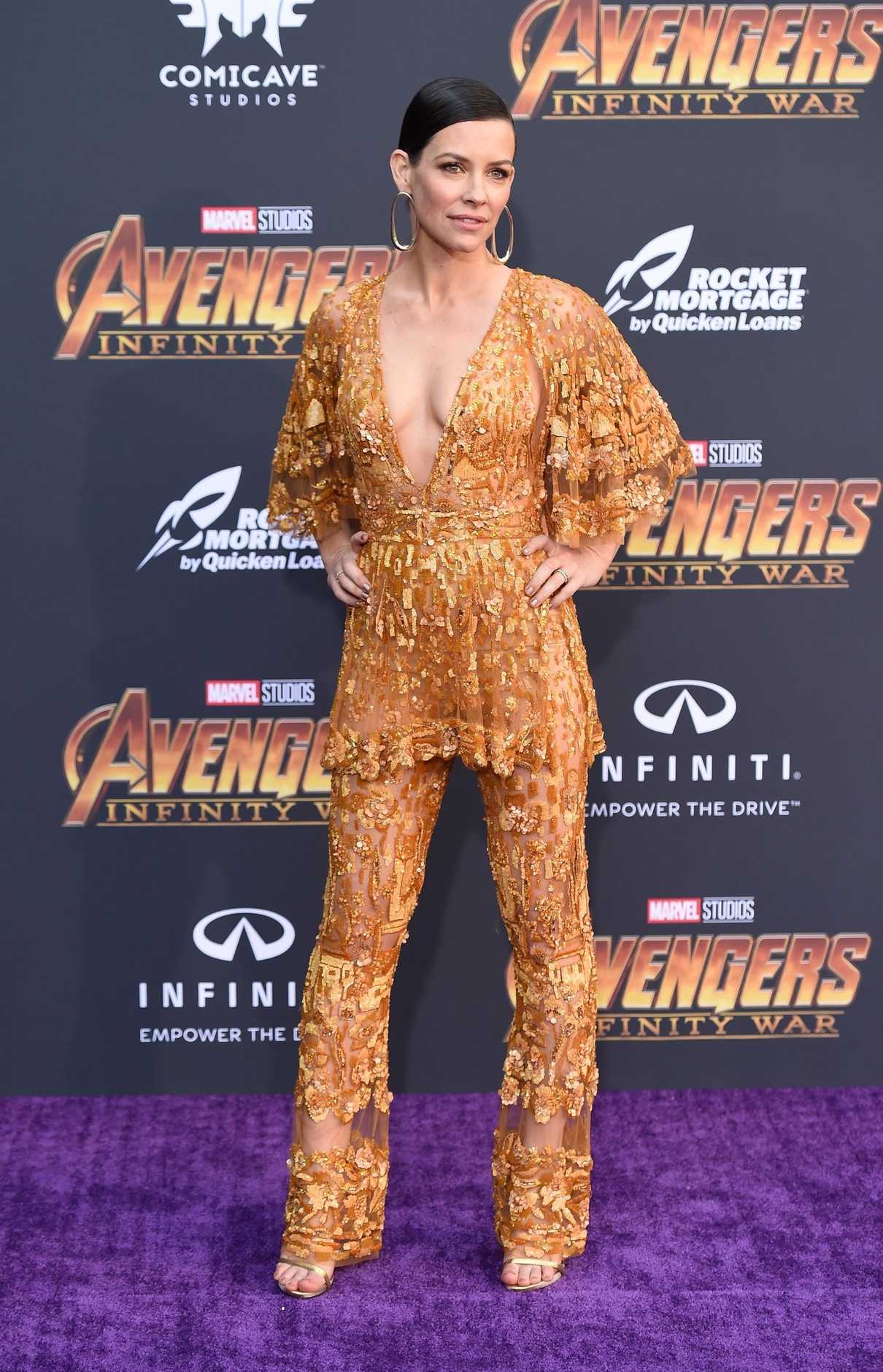 Evangeline Lilly at Avengers: Infinity War Premiere in Los Angeles 04/23/2018-2