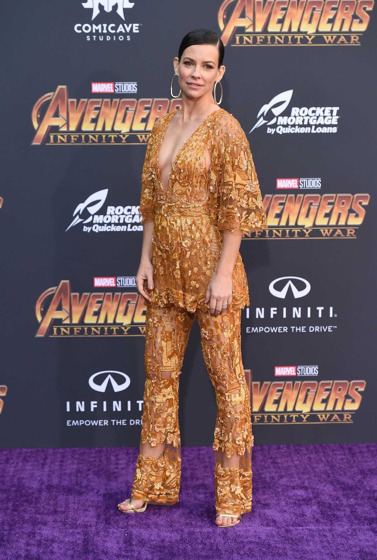 Evangeline Lilly at Avengers: Infinity War Premiere in Los Angeles 04/23/2018-3