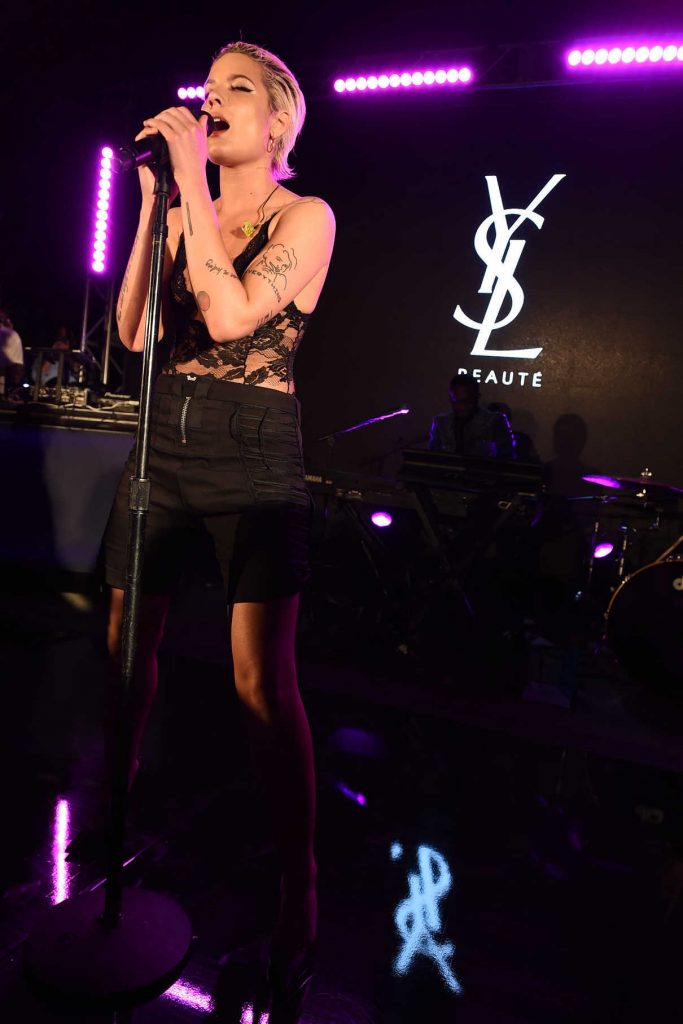 Halsey at YSL Beauty Festival in Palm Springs 04/12/2018-1