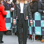 January Jones Arrives at AOL Build Studios to Promote The Last Man on Earth in NYC 04/12/2018