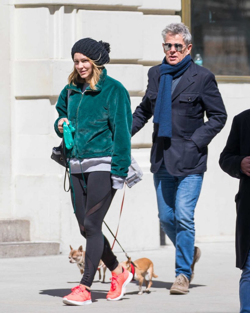 Katharine McPhee Walks Her Dogs with David Foster in New York City 04/05/2018-1
