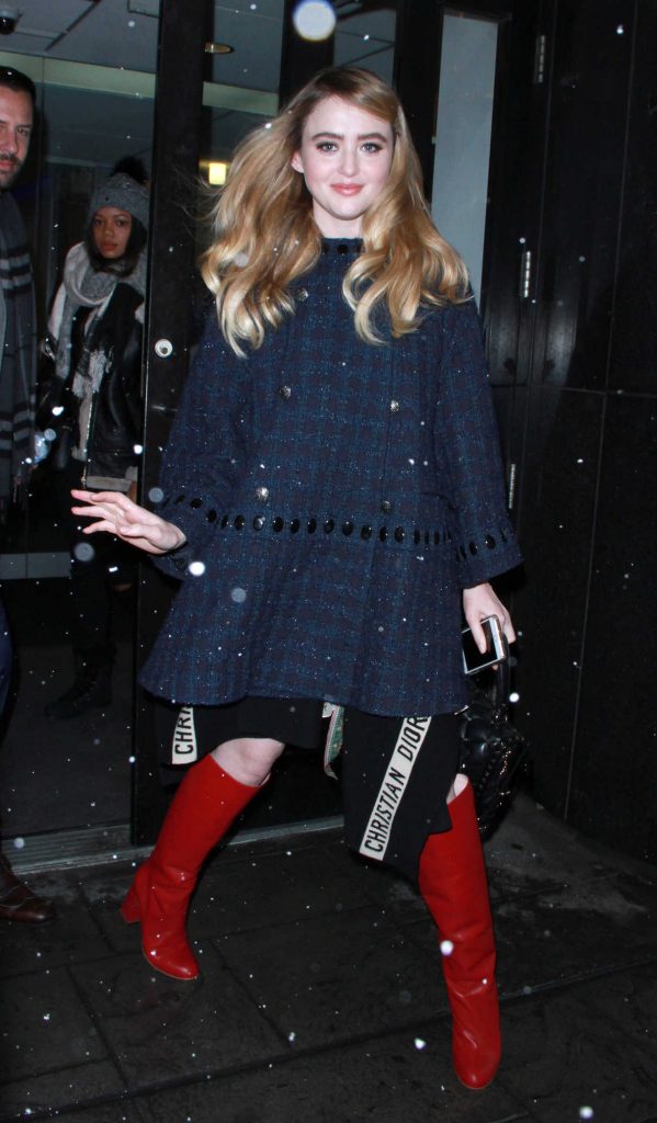 Kathryn Newton Wears a Bright Red Boots Outside Good Morning America in New York City 04/02/2018-1