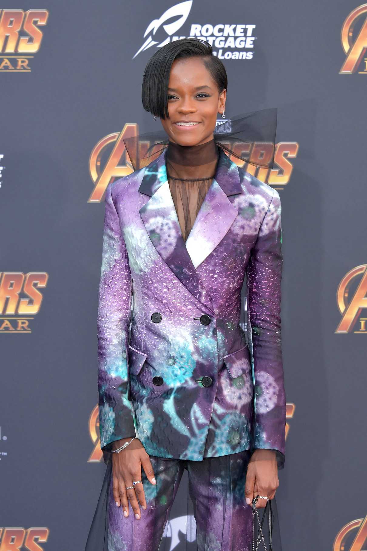 Letitia Wright at Avengers: Infinity War Premiere in Los Angeles 04/23/2018-3