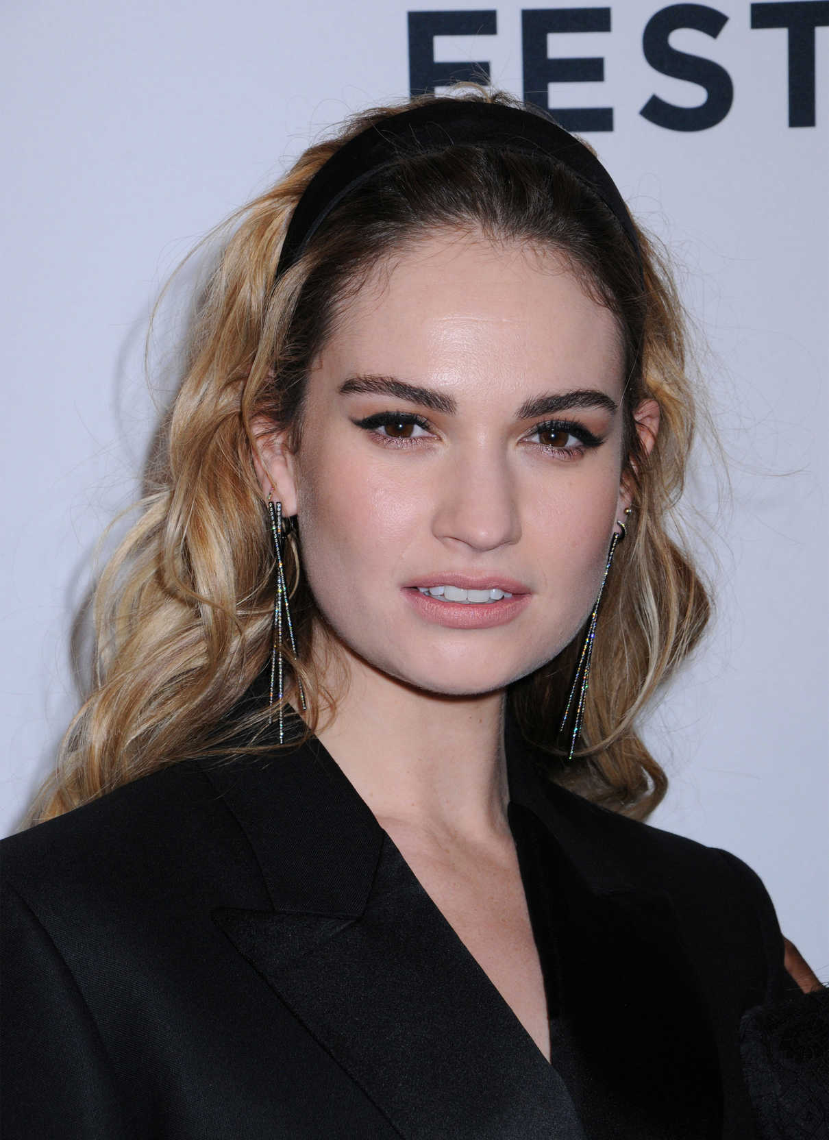 Lily James at the Little Woods Screening During the Tribeca Film Festival in New York City 04/21/2018-5