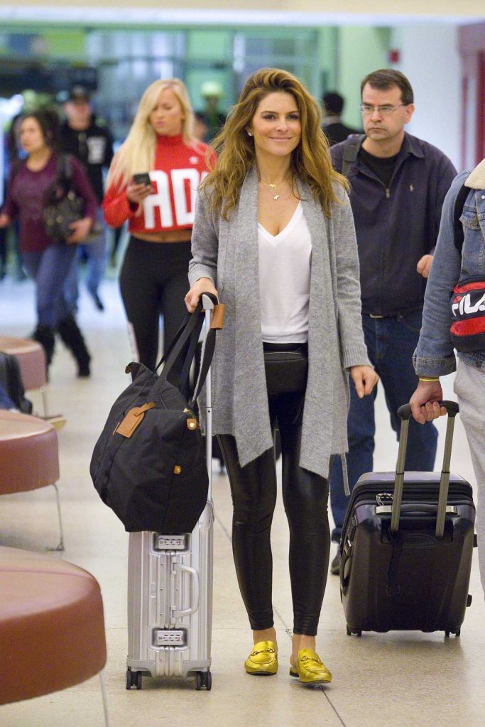 Maria Menounos Arrives at Louis Armstrong International Airport in Louisiana 04/05/2018-1