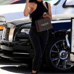 Naya Rivera Wears all Black as She Leaves the Epione Skin Care Clinic in Beverly Hills 04/25/2018