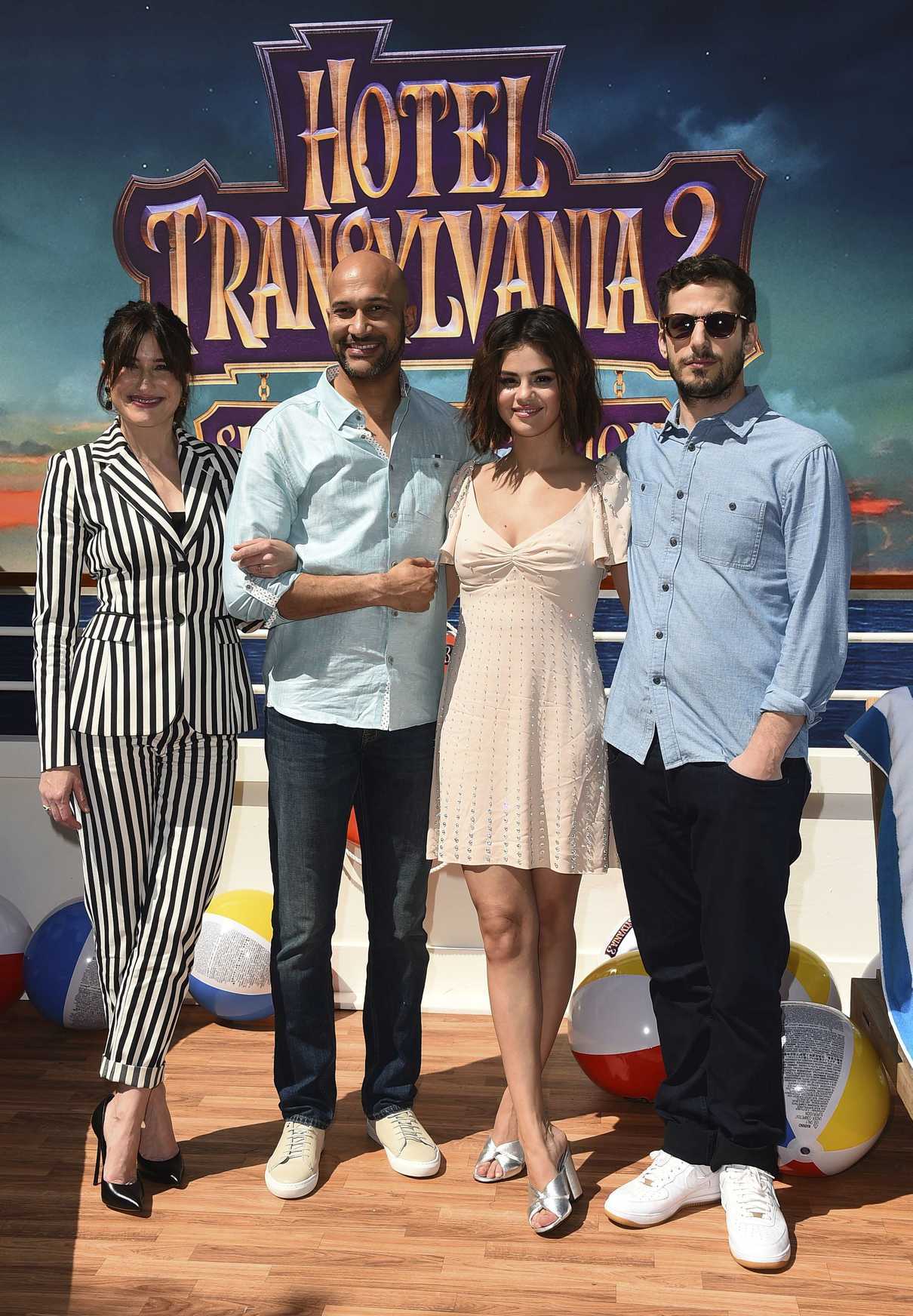Selena Gomez at the Hotel Transylvania 3: Summer Vacation Photocall at Sony Pictures Studios in Culver City 04/11/2018-3