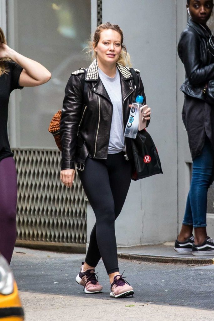 Hilary Duff Leaves the Gym in NYC 05/18/2018-1